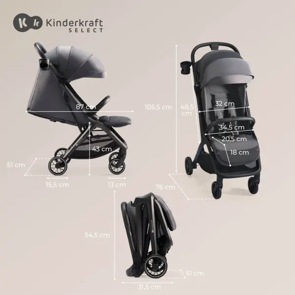 Kinderkraft Nubi 2 grey