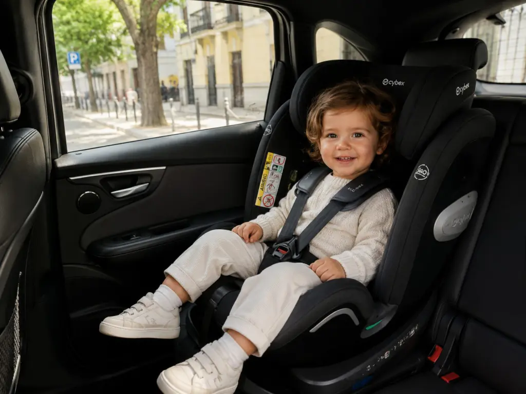 Child in a car seat