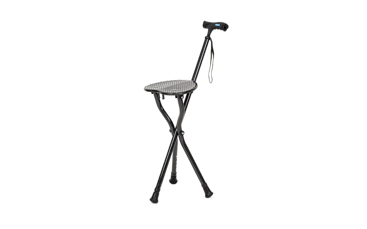 Walking cane with a seat