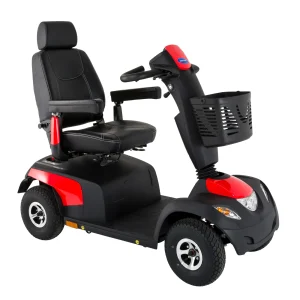 Invacare Comet Pro four-wheel mobility scooter, the heavy-duty machine we rent at Disneyland Paris